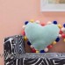Hoomall corazón forma hogar patrón geométrico Hairball cojines de almohada Norbic estilo con bolas hechas a mano sofá cojín inicio Decor1PC ali-37506610